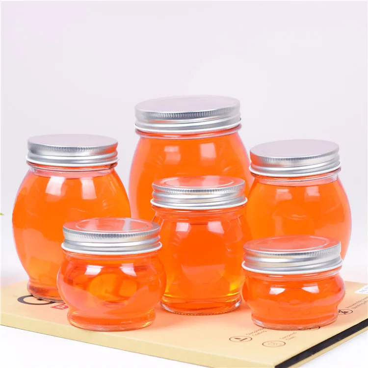 Unique Shapes 100ml 200ml 280ml 300ml 500ml 730ml Transparent Glass High Temperature Resistance Food Grade Storage Canning Mason