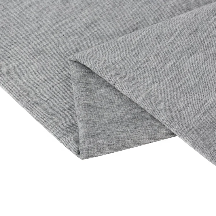  65% полиэстер 35% хлопок трикотажная одинарная ткань для футболок и домашних платьев