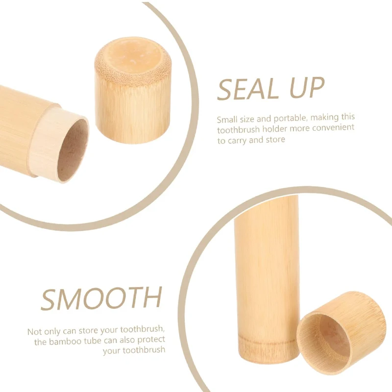 Manufacturer natural biodegradable bamboo tube container case packaging cheap price ready to ship