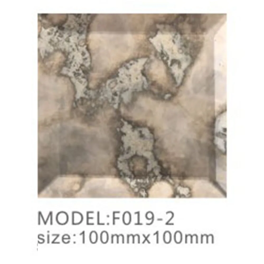 customized size Antique Mirror modern Wall Decoration Toughened Glass Tile Kitchen Backsplash Tiles