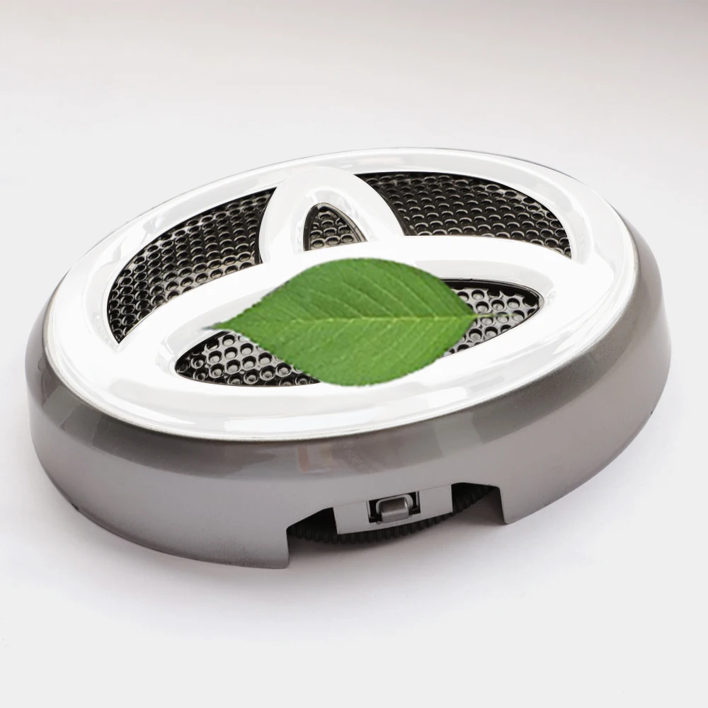 Illuminated 4D5D Silver/Black Car Tail  Logo Badge Emblem LED  Light Car Led head logo light Auto Lighting Accessories For prado