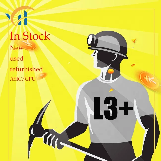 L3+ In Stock Used ASIC L3+ S9 S19 S17 T17 L7 Ant L3+ L3++ 504M/S GPU RTX GTX RX L3 L3++ ASIC