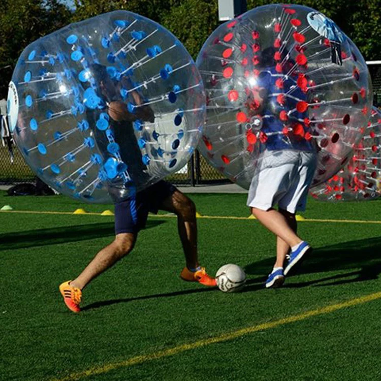 Outdoor Entertainment Game 0.8Mm Cold Resistant Pvc Blown Up Inflatable Bumper Ball For Chriden And Adults
