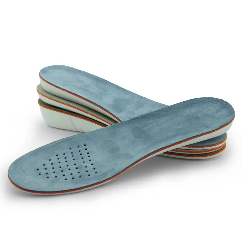 Factory Price Velvet Pigskin Durable Breathable Insoles Sports & Comfort Orthotic Insoles Height Increase Insoles