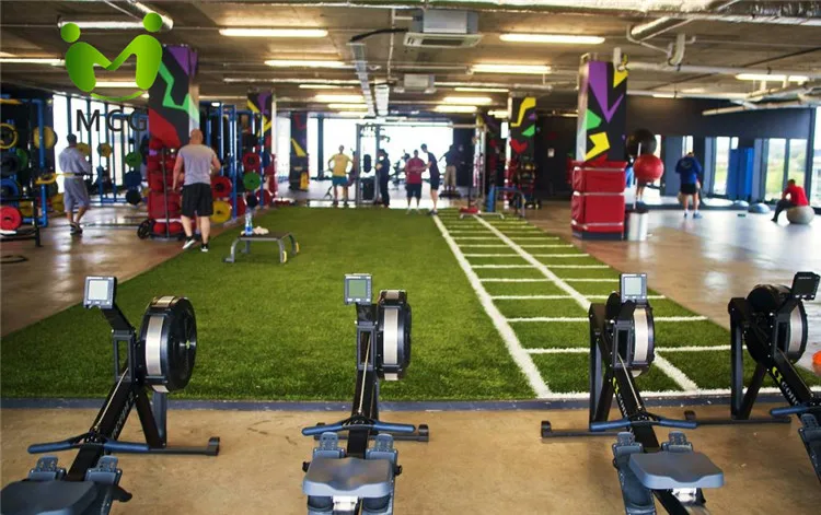 High Quality Gym Turf 50mm Synthetic Artificial Grass for Gym Flooring for Soccer & Tennis Packaged in Square Roll