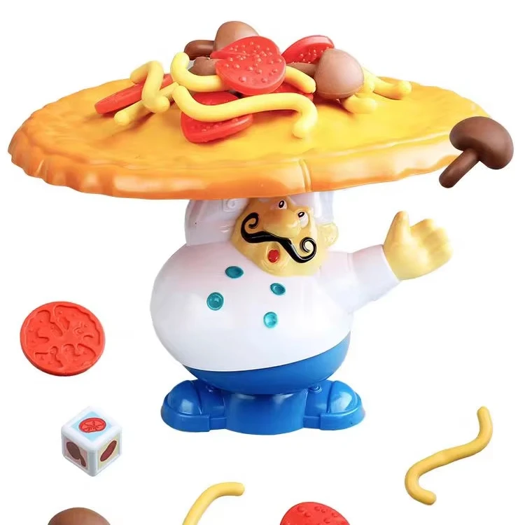 Multiplayer Table Game Balanced Pizza Board Game-Interactive Puzzle for Parents and Children