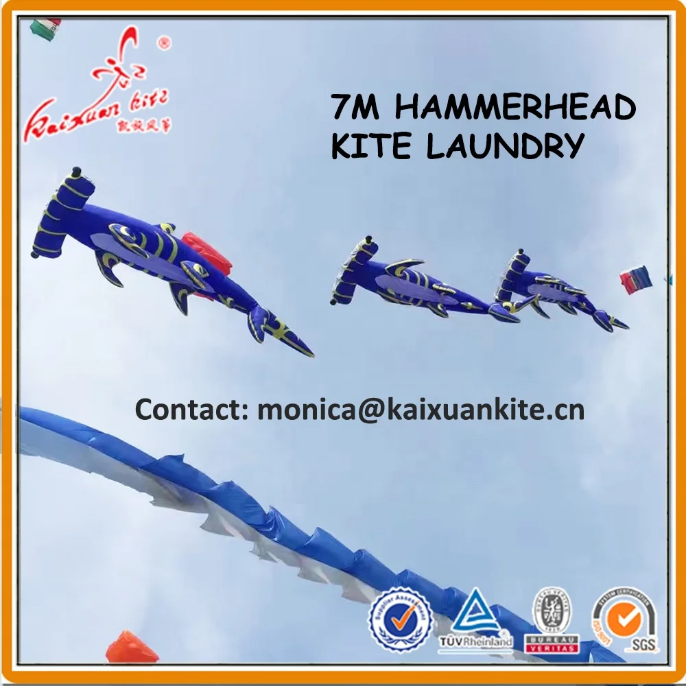 7M Hammerhead Shark kite laundry from Weifang Kaixuan Kite
