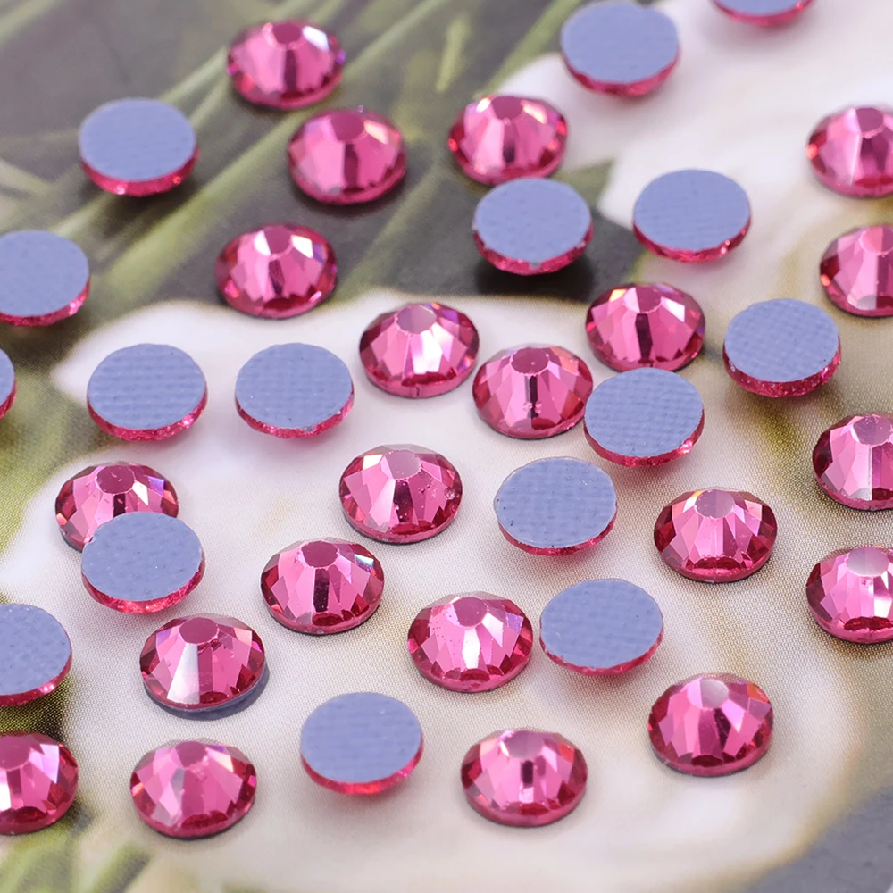 JC wholesale ss20 hot fix crystal rhinestones high quality round hot fix rhinestones for jewelry making