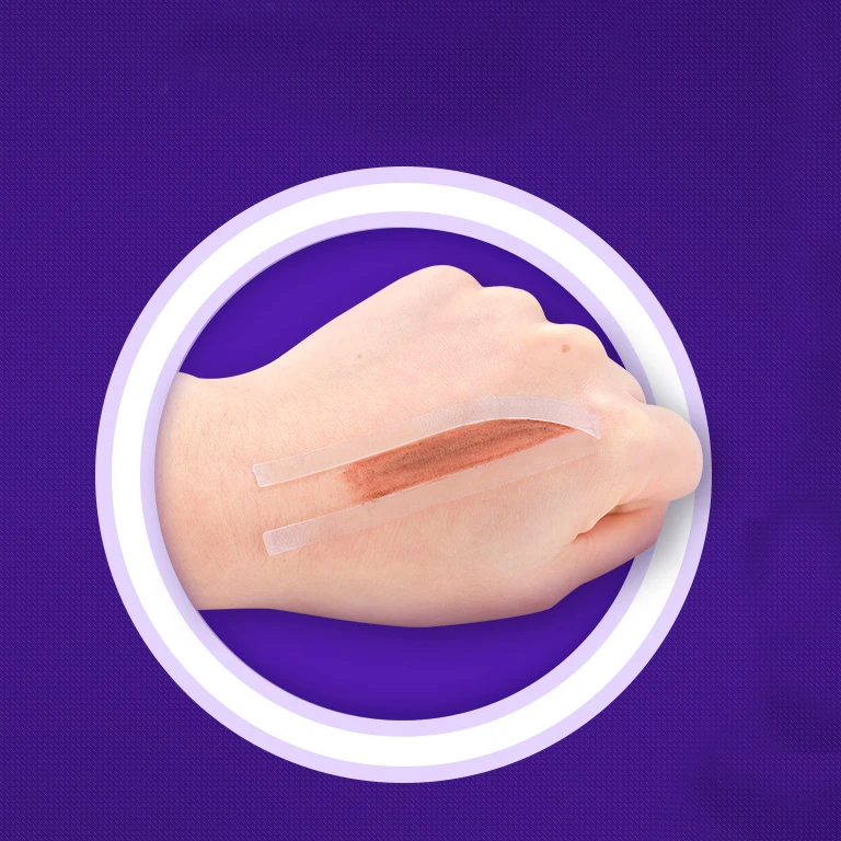 6Pair Eyebrow Tool Tattoo Eyebrow Sticker Airbrush Guide Eyebrow Auxiliary Shaping Stencil Kit Disposable Silicone Template Tape