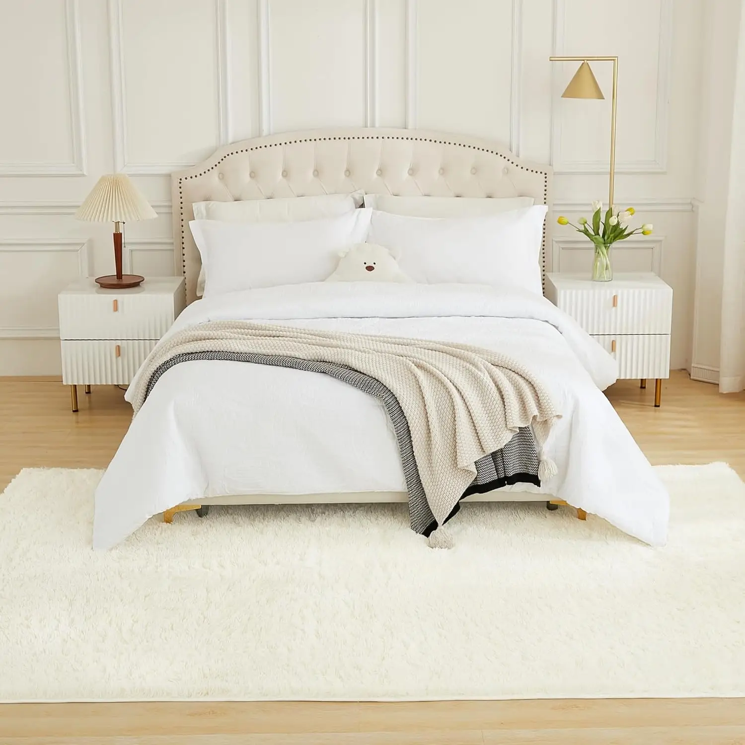 Fur Fluffy Rugs large living room  Sheepskin Soft High pile Plush carpet Furry floor mat Cozy Luxury Indoor area rug