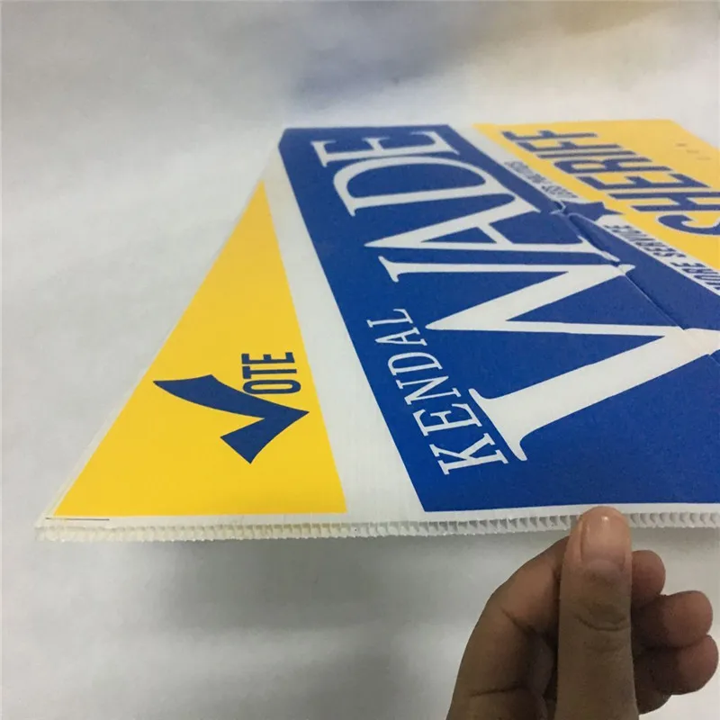 4mm 18x24 campaign election political signs corrugated plastic publicity advertising board