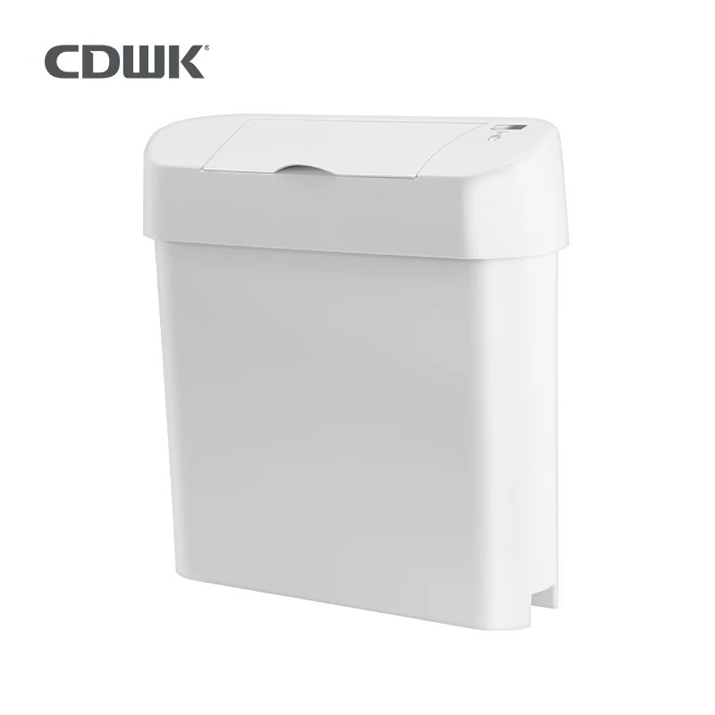 CDWK ABS 15L Automatic Lady sanitary bin hygiene bins Sensor Trash Can