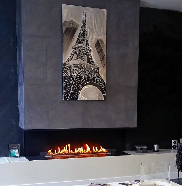 High Quality 1220mm real flame electric fireplace automatic ethanol fireplace