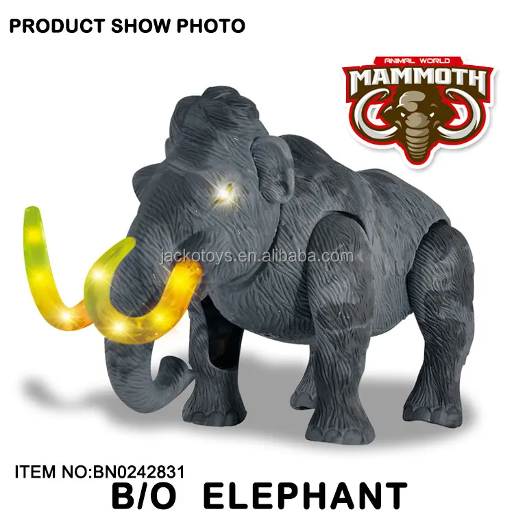 Cheap Kids Toy Mammoth Elephant  Kids Battery Operated Toy Including Sound Light