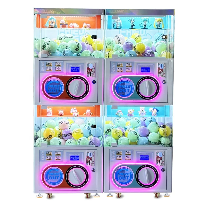 Автоматический торговый центр Gashapon Gacha автомат сюрприз твист яйцо игра двойной слой капсулы машины для продажи
