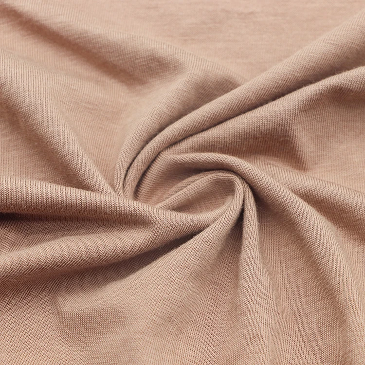 Fabric and textile soft elastic underwear fabric model cotton spandex dyed knitted jersey fabrics for garment
