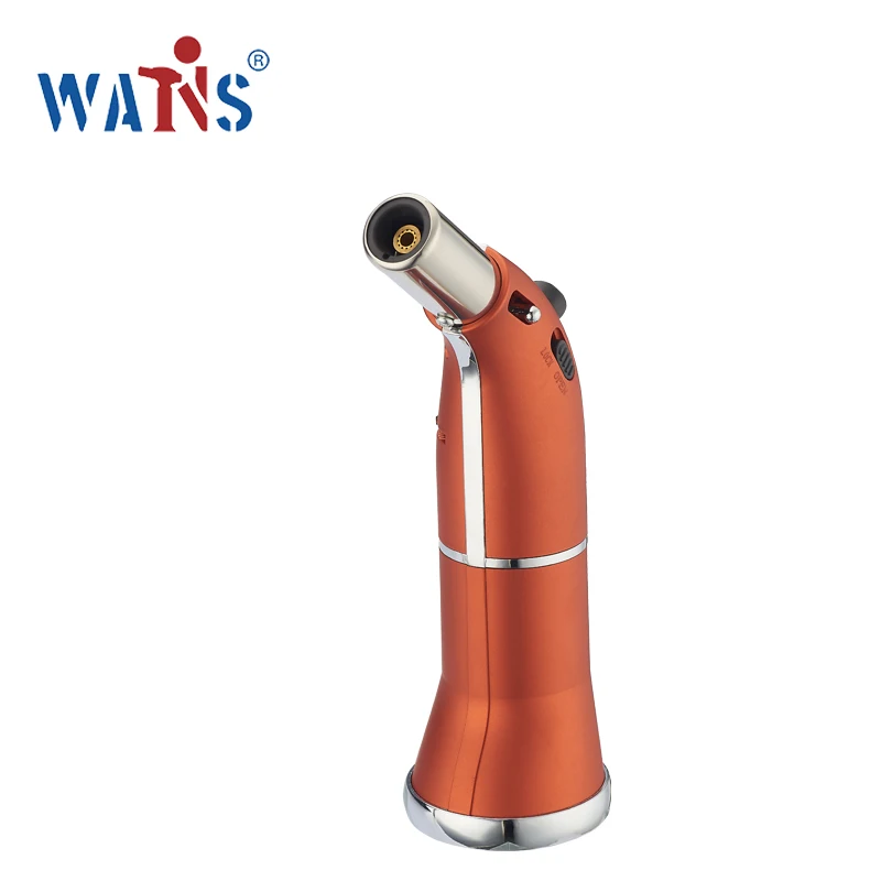 Manufacturers direct butane gas lighter flashlight adjustable flame can fill kitchen roast steak butane torch