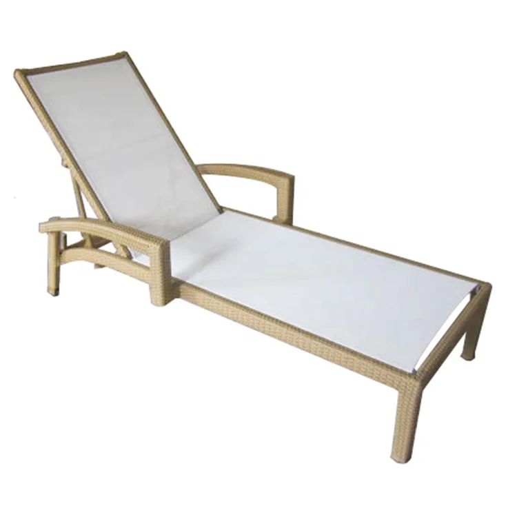 Outdoor recliner villa courtyard leisure recliner terrace balcony swimming pool sun lounger outdoor waterproof beach bed