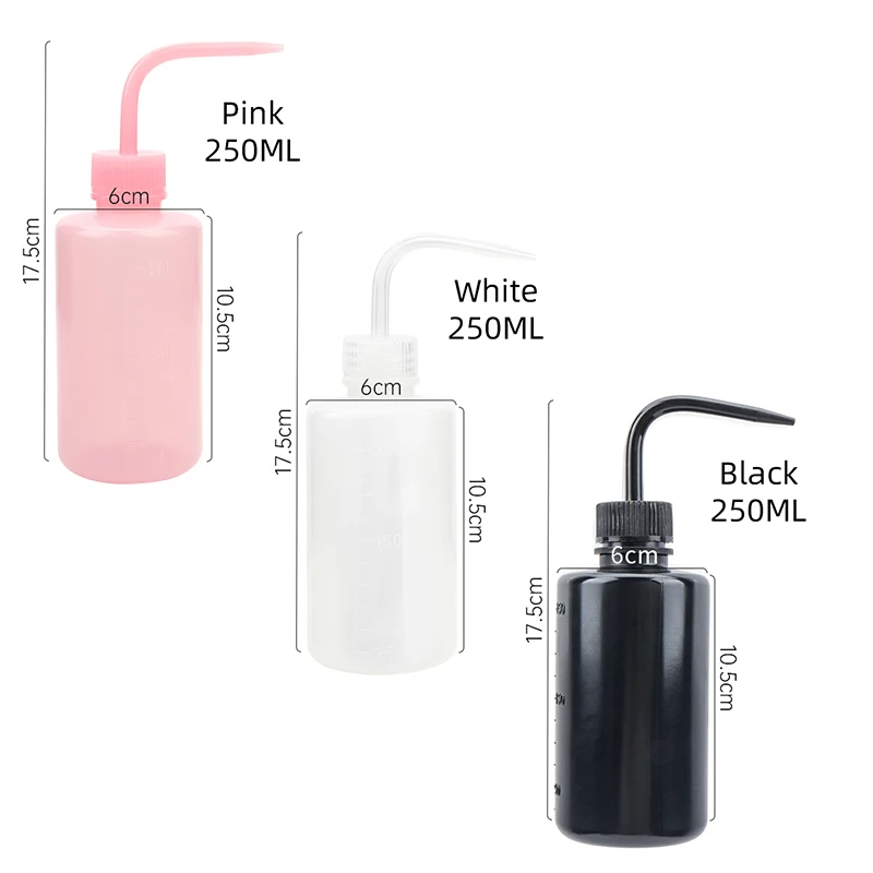 Professional Soft Dropper Accessories Chemistry Medical 250 1000 150 500 ML Squeeze Rinse Tattoo Eyelash Bottle Plastic Wash
