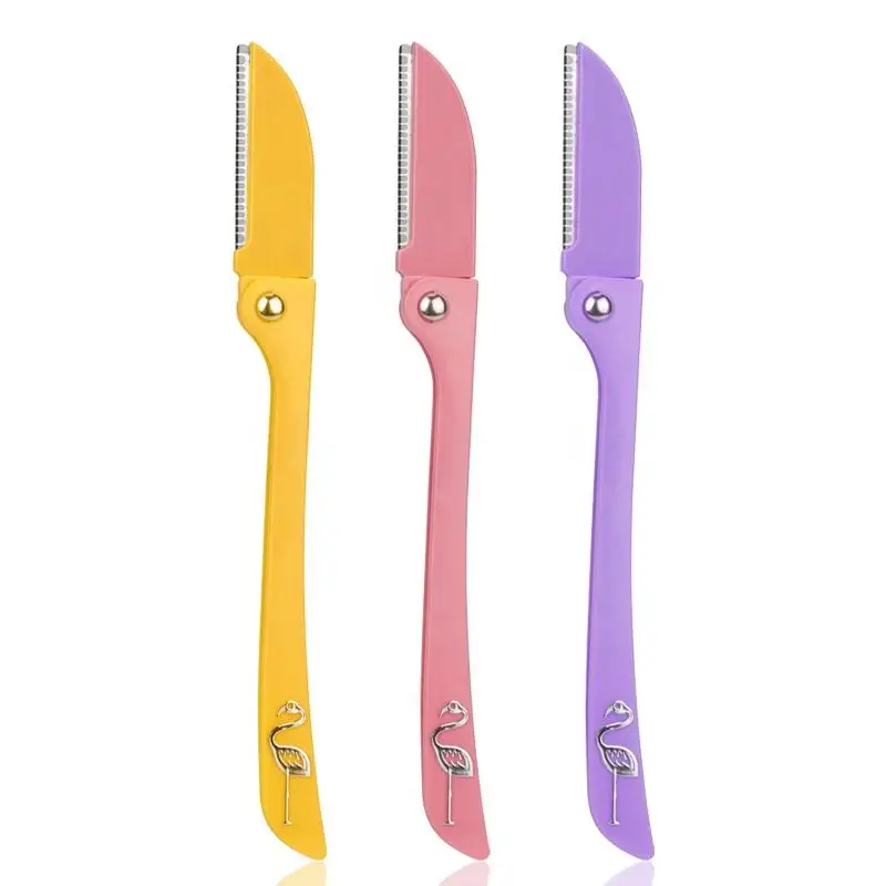pearl max new style 3 Color Folding eyebrow trimmer Knife Folding Portable Beginner Mini Eyebrow Razor Wild Eyebrow Shaver