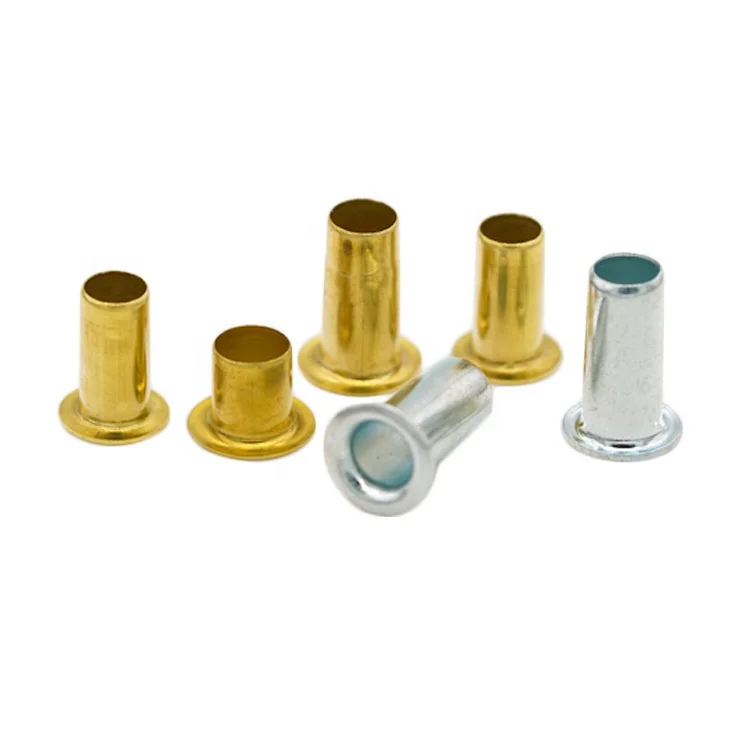 Custom round head brass tubular hollow rivet for sale