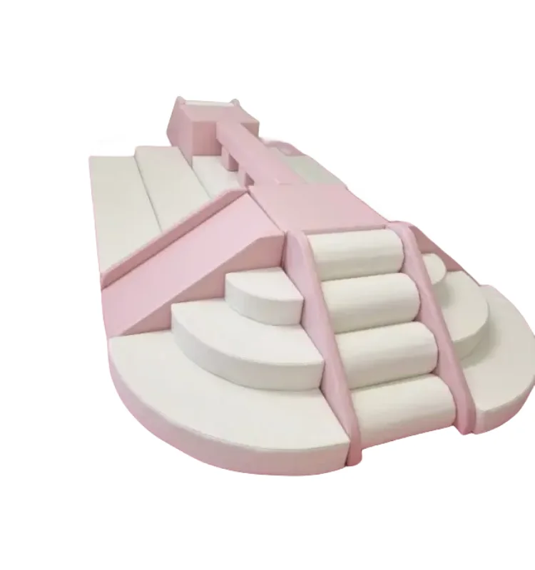 Orange Rainbow Arch Bridge Climber Kids Soft Play Playground and Preschool Playground Outdoor Party Equipment