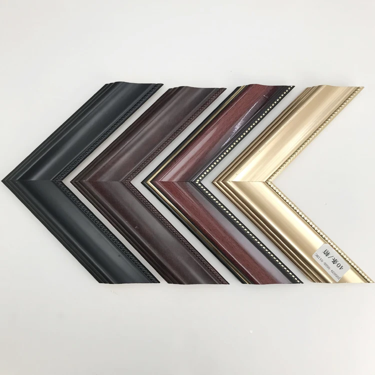 NEW DESIGN PS Polystyrene foam Picture Frame Moulding mirror  frame moulding plastic photo frame moulding factory in foshan