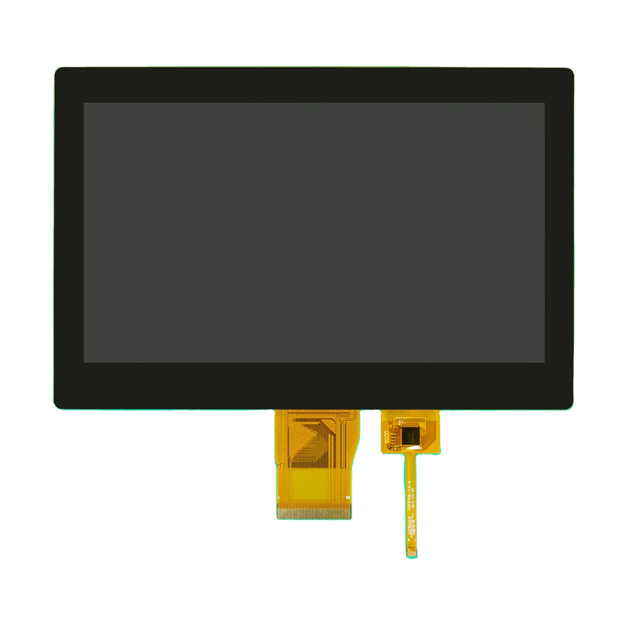 7 inch 1024*600 RGB 50 PIN LCD display capacitive touch module with larger cover lens