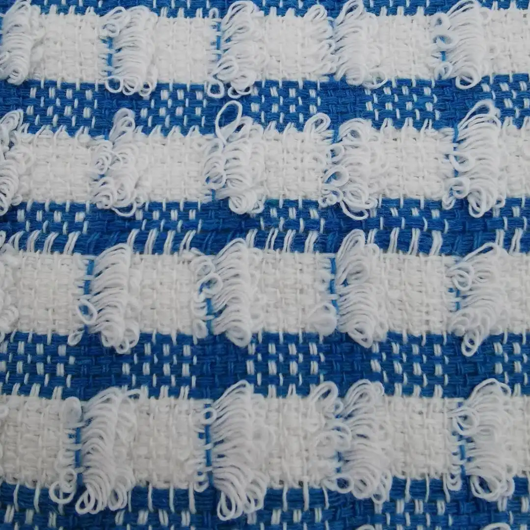 
Blue And White Checkered 100%Cotton Terry Cheap Bulk Kitchen and Tea Towel 
