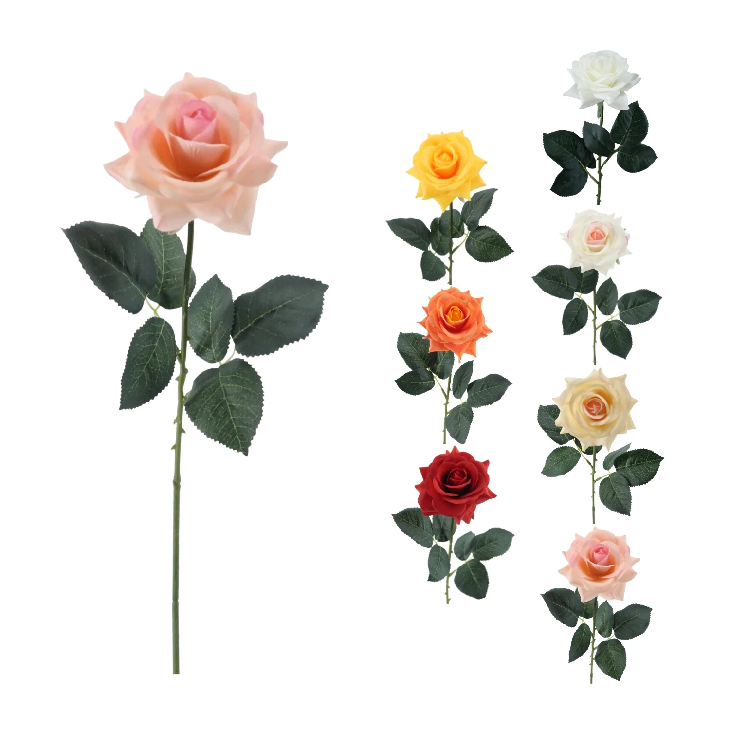 Wholesale Price Realistic Flowers Single Head Latex Rose Flower Real Touch Artificial Flower Rose for Wedding Home Decor