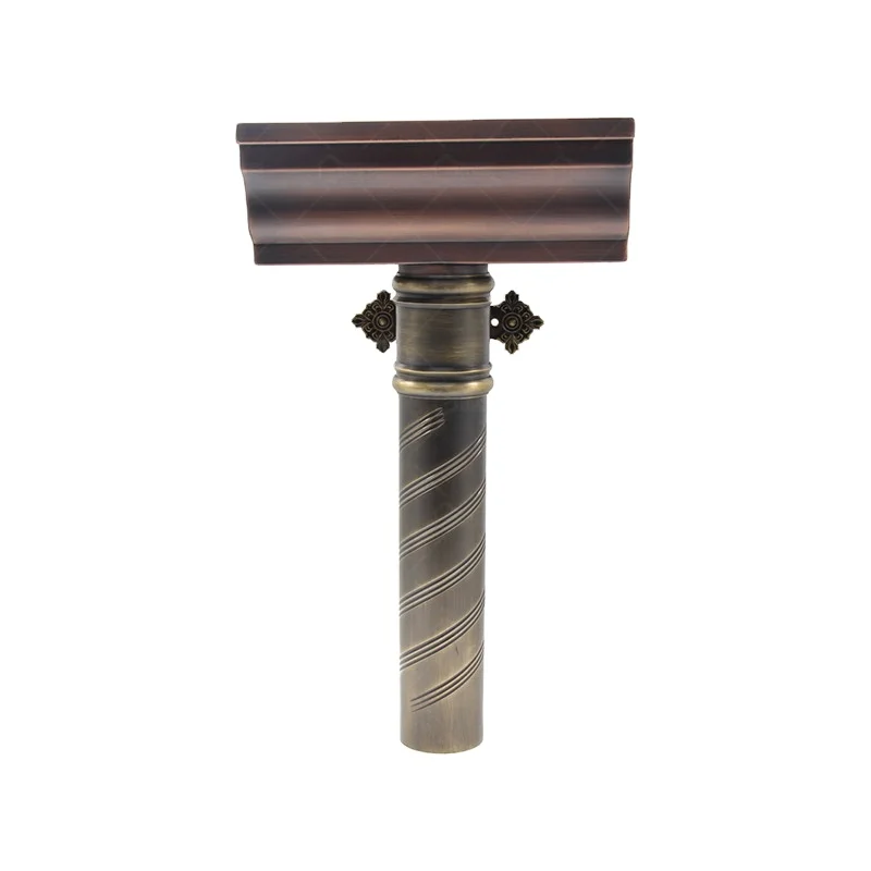 Copper conductor head Roof Rain Water Gutter And Downspout Factory Wholesale Price Roof Drainage Metal Gutter Water Collectors