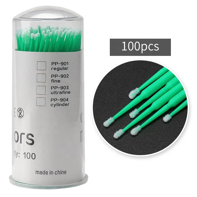 100pcs EyeLash Extensions Regular Disposable MicroBrush Micro Brushes