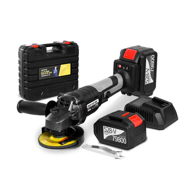 21V li-ion battery variable speed brushless cordless angle grinder for metal polishing wood cutting
