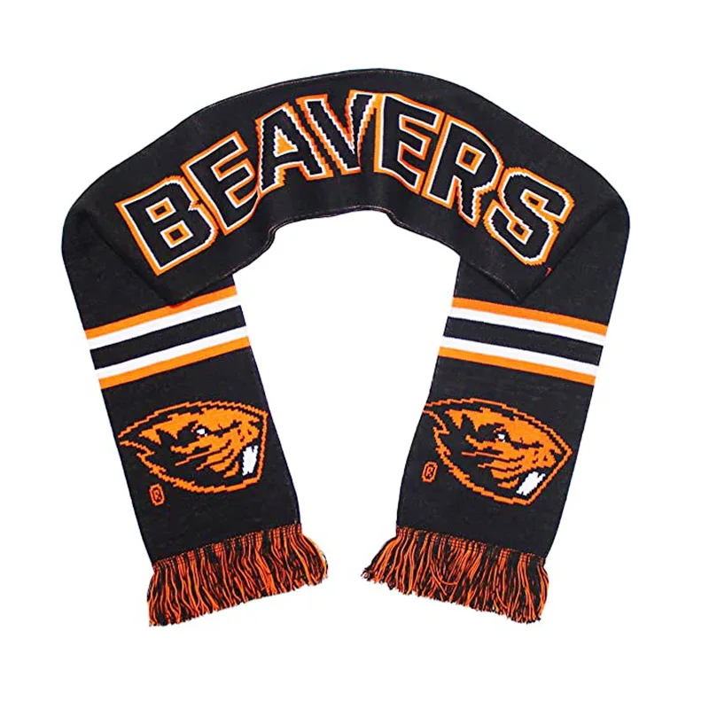 Wholesale Custom Fan Club Cheering Cheer Scarf Knitted Soccer Scarves Vintage