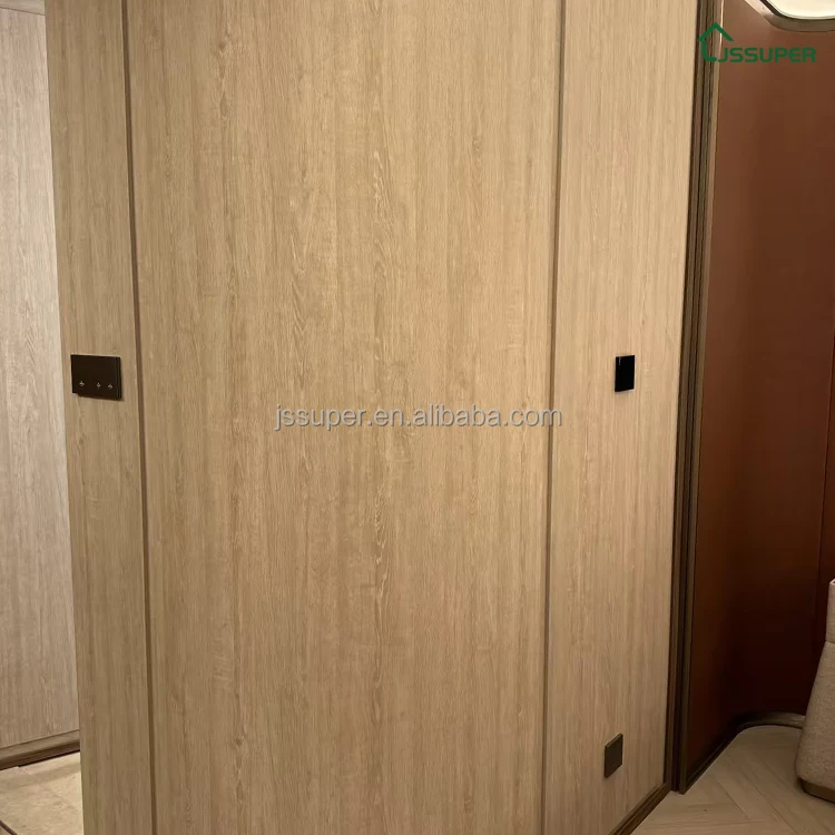Bamboo Wood Fiber Integrated Wall Panels Wall Decorative Siding Living Room Bedroom Background Wall Paint-free Self-installation