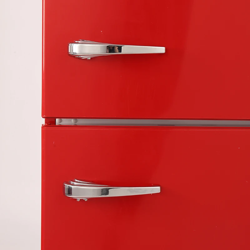 250WE-RE Two Door Fridge Retro Vintage Refrigerator Home Kitchen