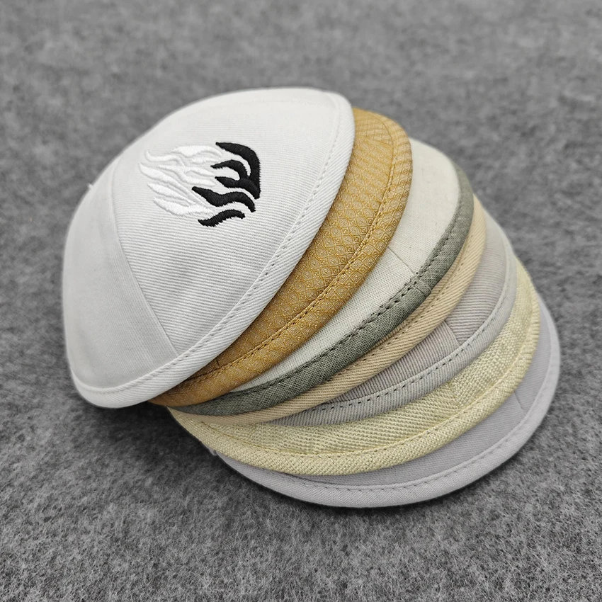 Wholesale Kippah Jewish Kippot Custom Logo High Quality Yarmulka Kippah For Jewish