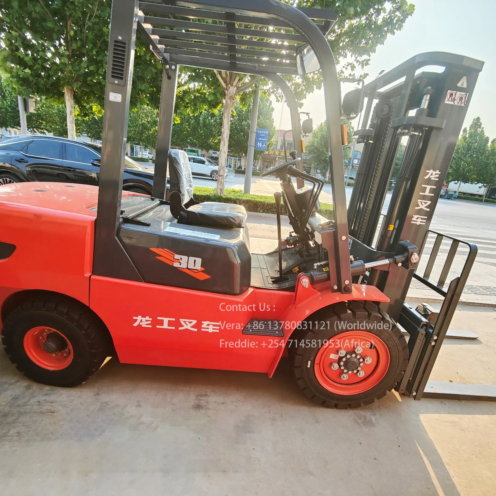 Used 3tons diesel forklift with side shifter china forklift truck