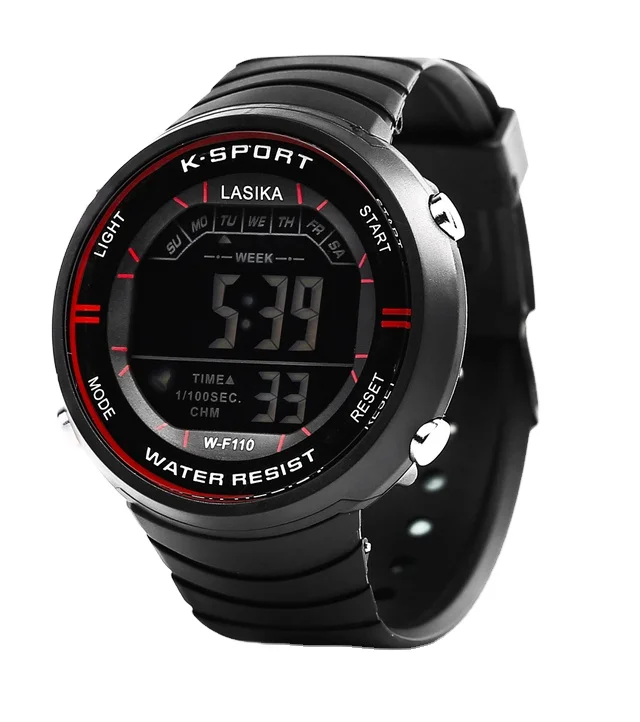 LASIKA F110 digital big screen wrist watches waterproof 30M facotry price sport OEM watches