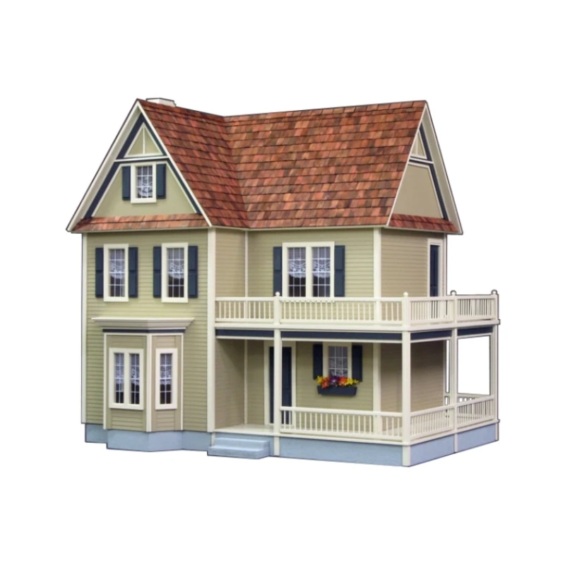 Miniature wooden victorian dollhouse kit 1/12 Scale OB11 BJD doll