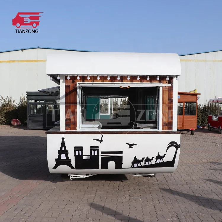TIANZONG T19 unique design pizza truck customized vintage food carts and food trailers fashionable food caravan