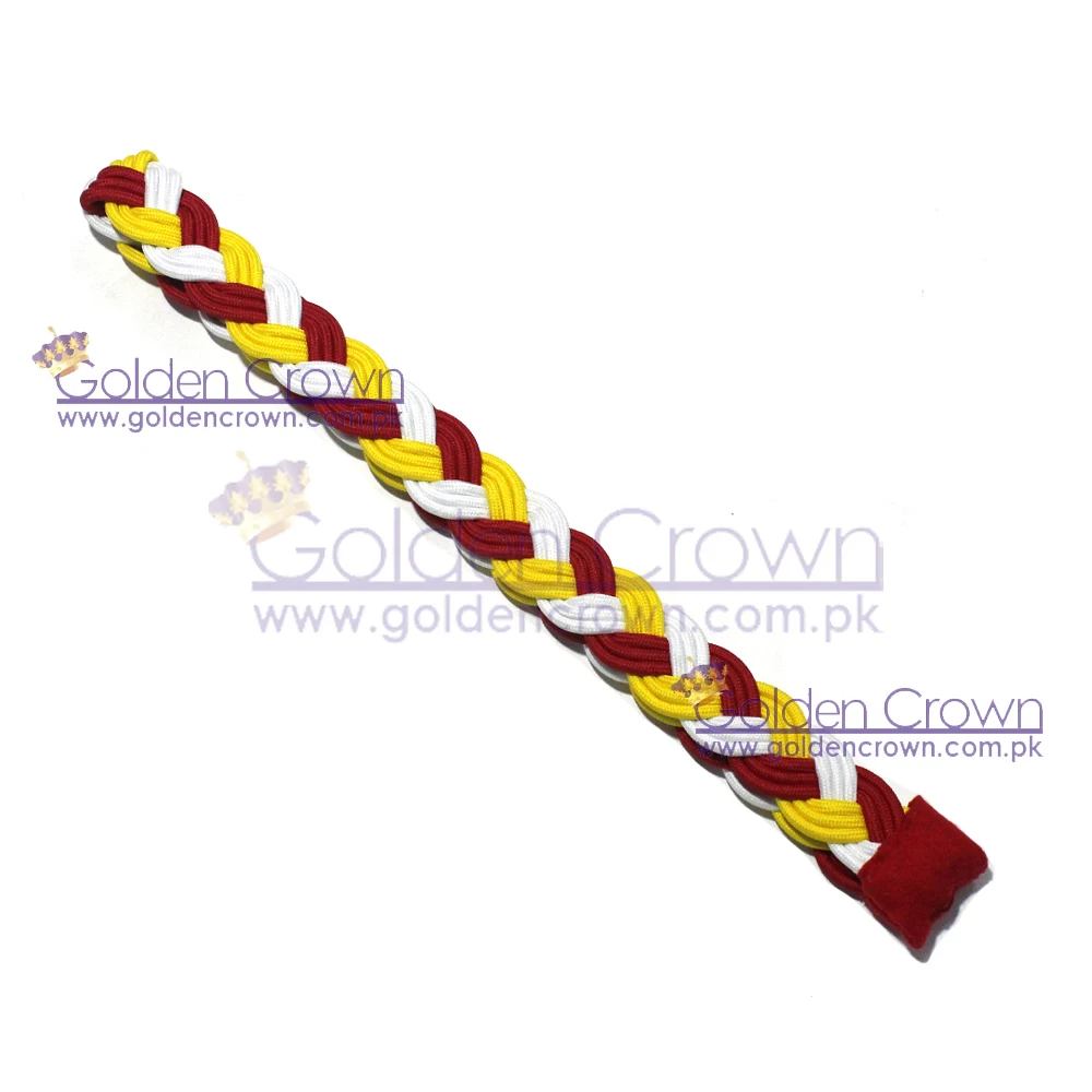 Custom Wholesale Uniform Shoulder Cords Red And White