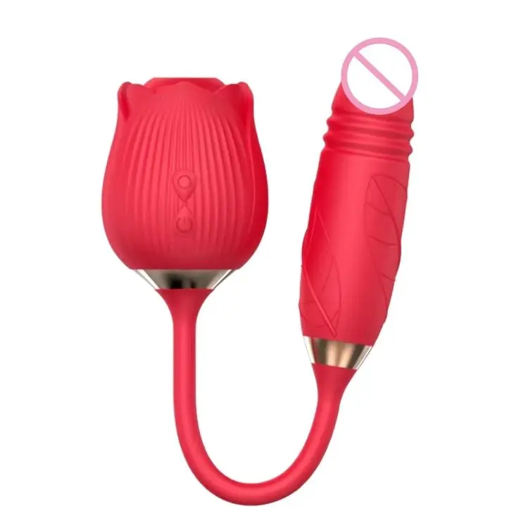 The Rose Clitoris Stimulator Suction Vibrator Rose Dildo Rose Connected Dildo Vibrator For Women Bullet Vibrator Thrusting Dildo