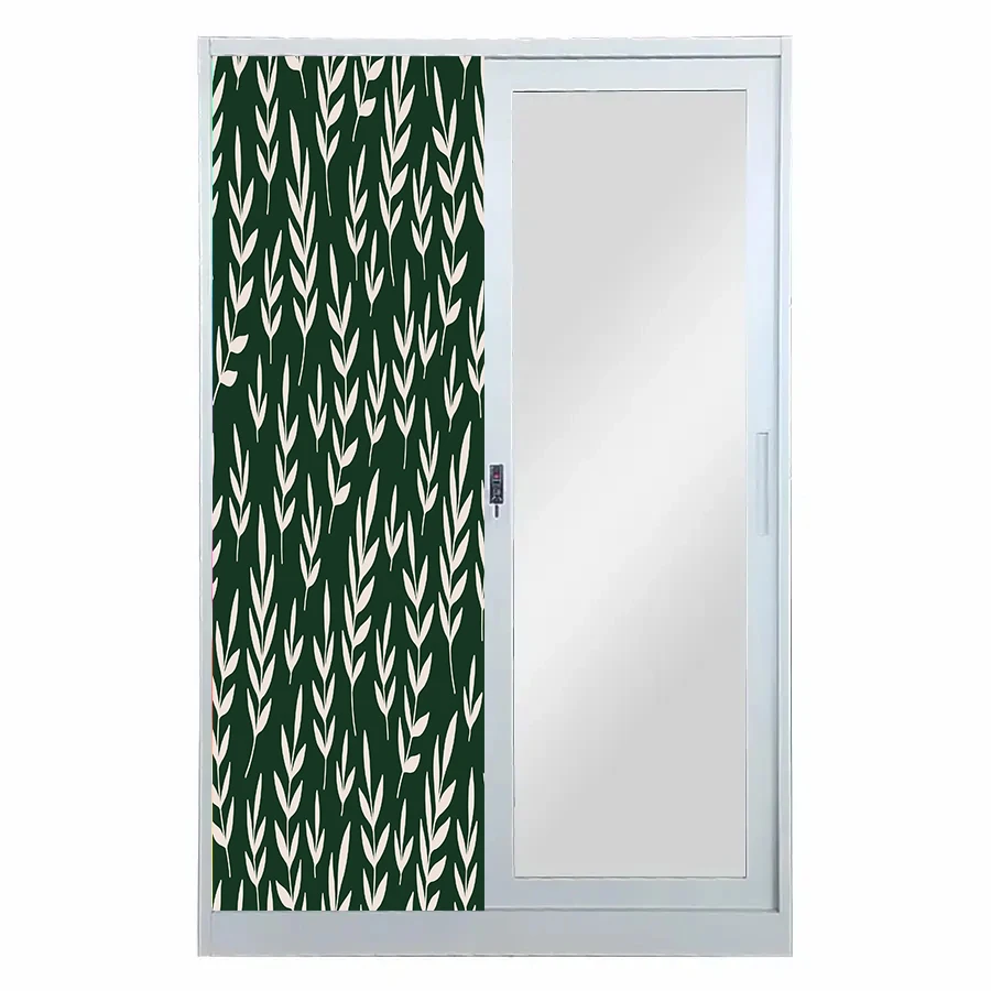 Steel Almirah Iron Closet 2 Door Metal Wardrobe Lemari Pakaian Besi 2 Pintu