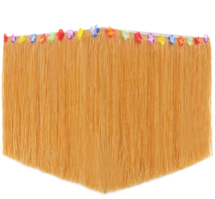 Hot Sale New Product Tropical Party Decorations for Hawaii Luau Party 1 Piece Party Table Skirts