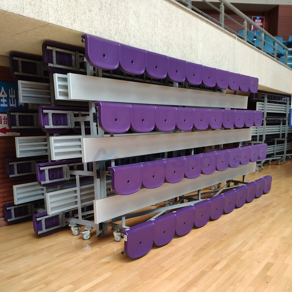 Avant Movable Aluminium Gym Bleachers Tip and Roll Portable Event Grandstand Sport Stadium Bench Seat School Metal Tribune Stand