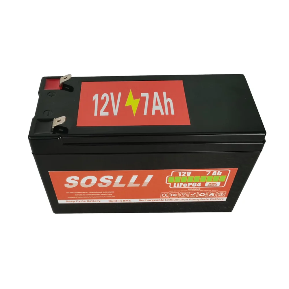 Customize 12V Lifepo4 Energy Storage 7Ah 26650 4S2P 12.8V Lithium Ion Batteries Pack For Solar Outdoor Lightings Golf Carts Toys