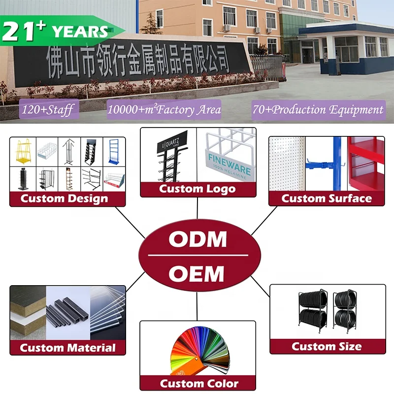 Custom Showroom Floor Wall Ceramic Roof Tiles Marble Mosaic Granite Stone Slab Accessories Wooden Display Rack Stand Holder