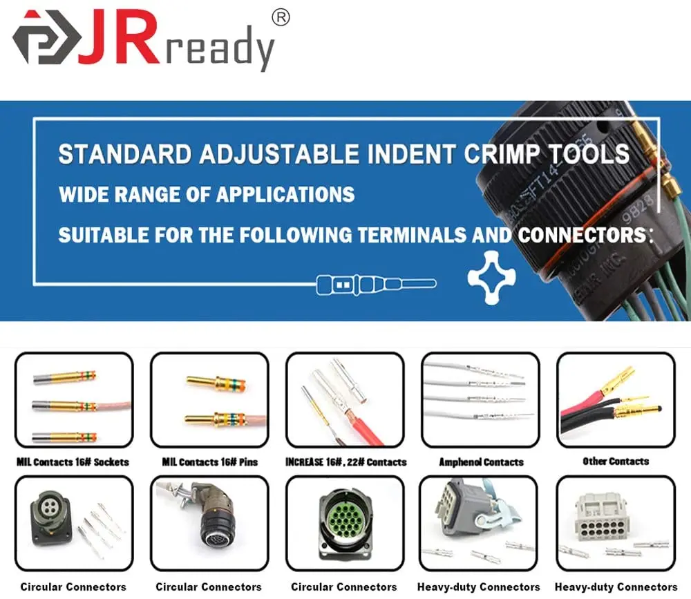 JRready tool kit JST2058 Suitable for HARTING Han Connectors WAIN 10A 16A electronic connector contacts