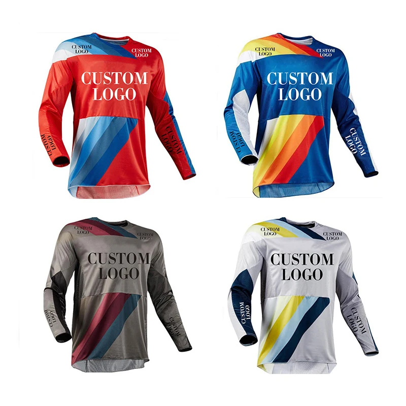 Custom Mtb Downhill Jersey Suit Men and Women Long-sleeved Explosion Sunscreen Off-road Racing Suit